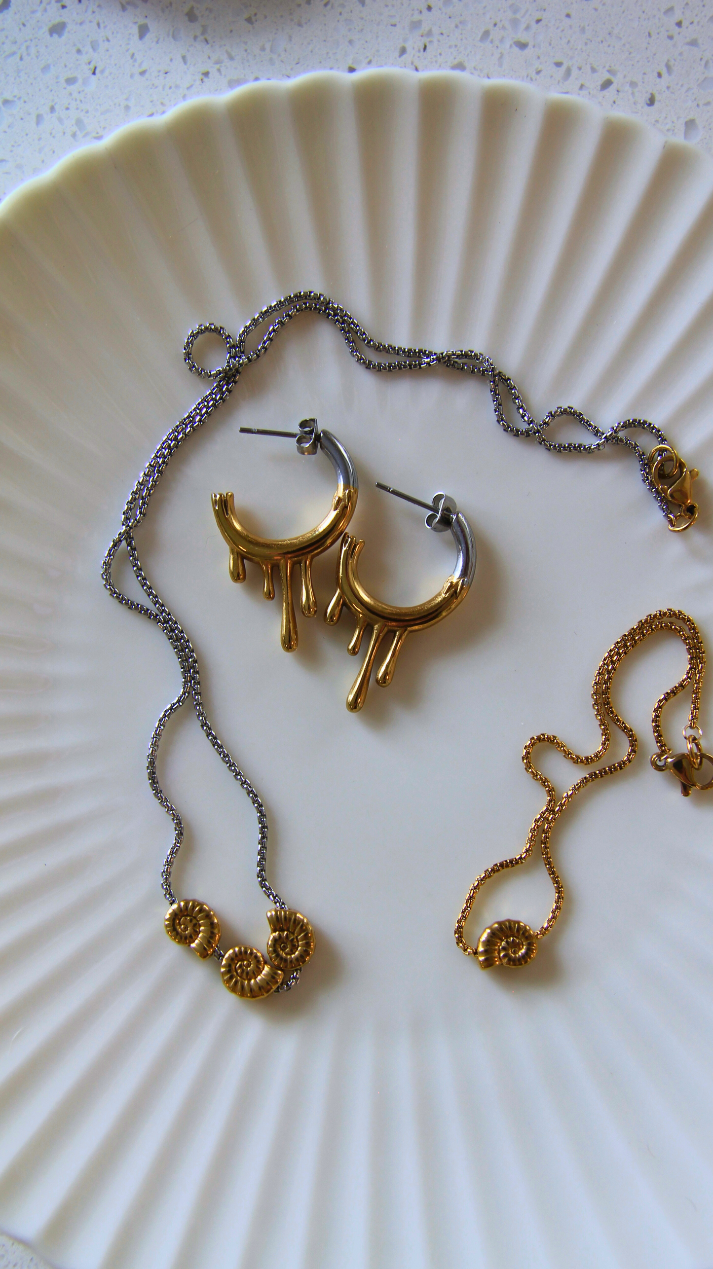 The Two-Toned Drip Earrings