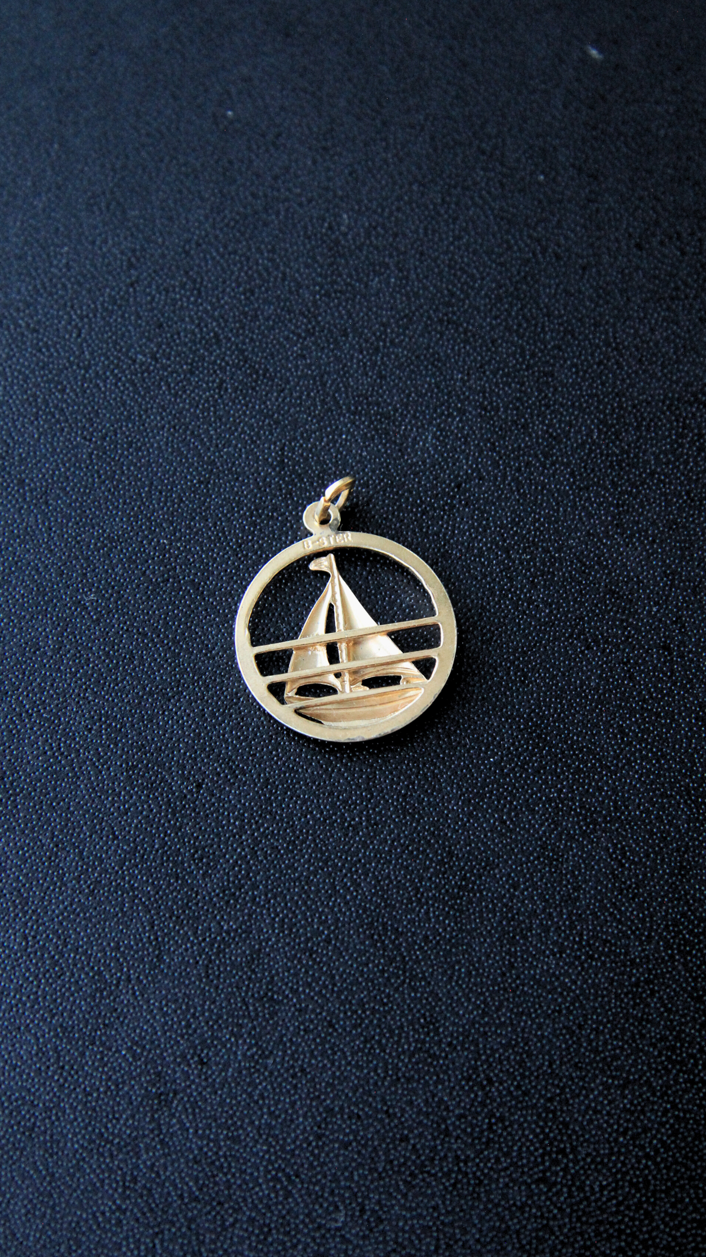 Gold Sailboat Charm