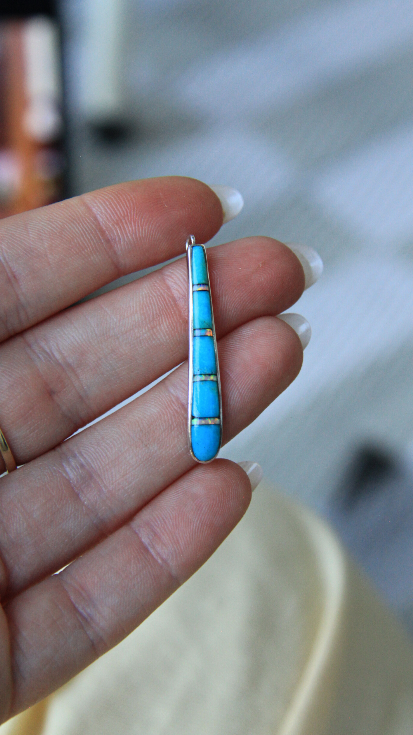Turquoise Drop Pendant