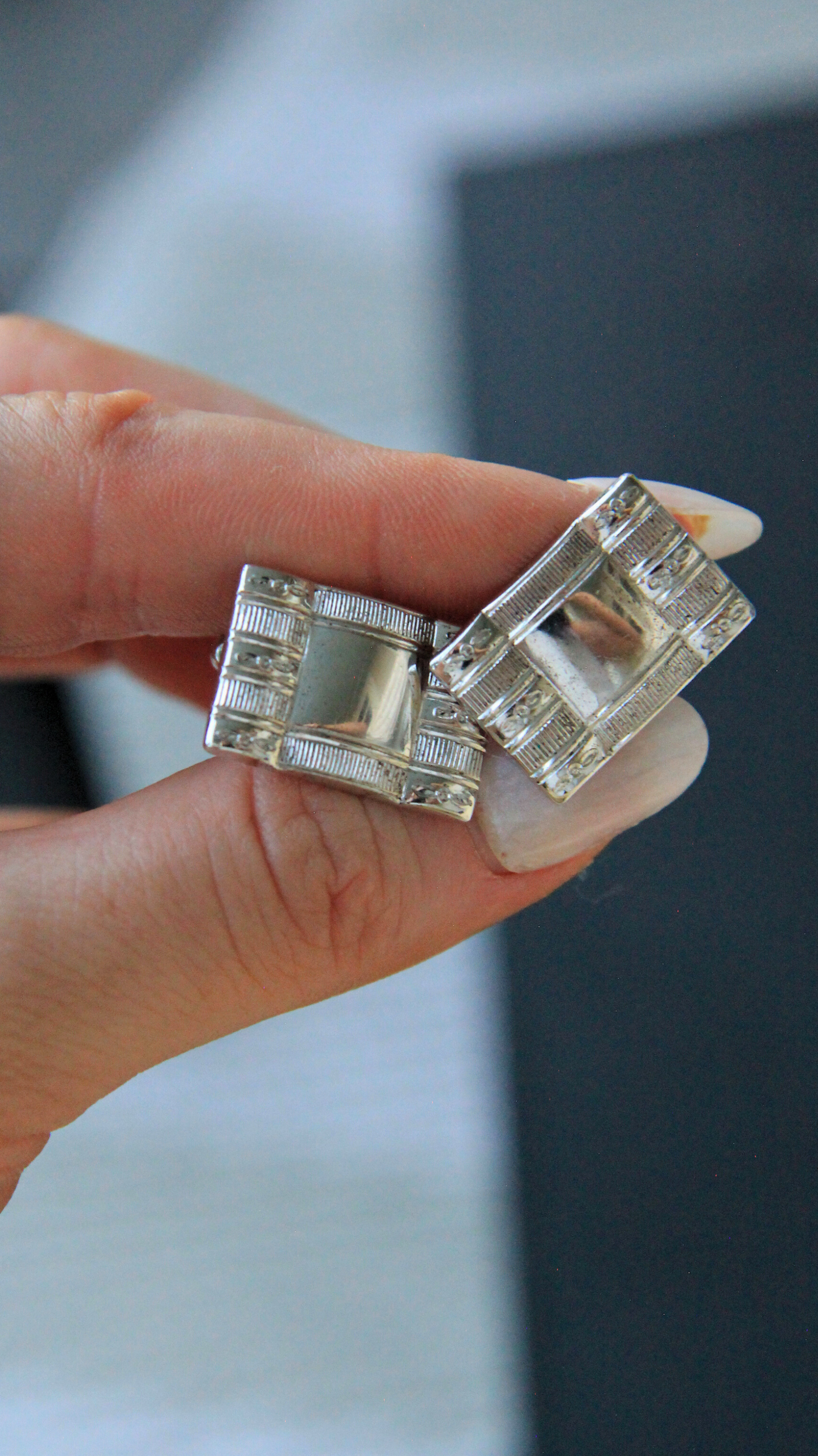 The Vintage Silver Gentleman Cuff Links