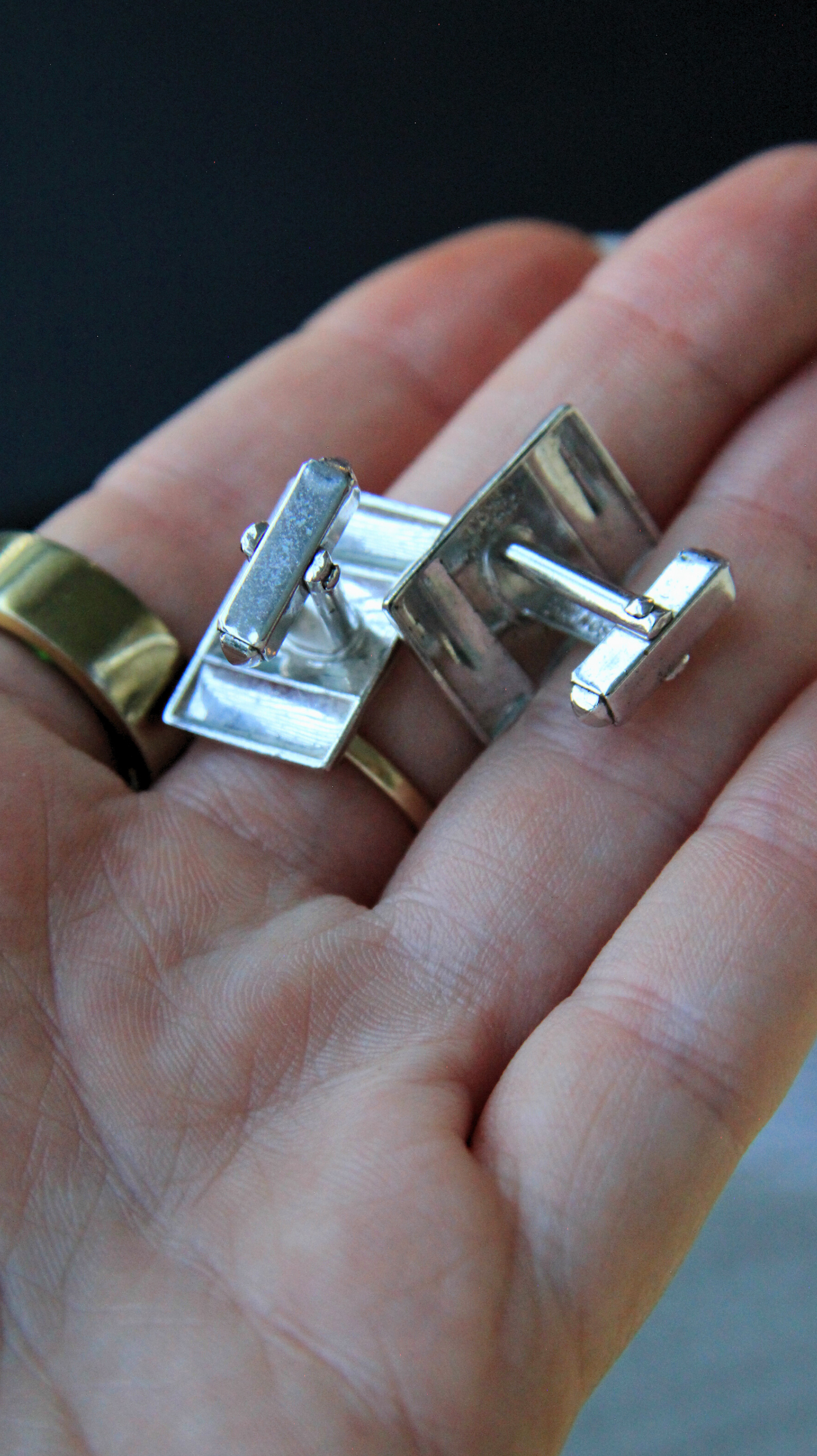 The Vintage Silver Gentleman Cuff Links