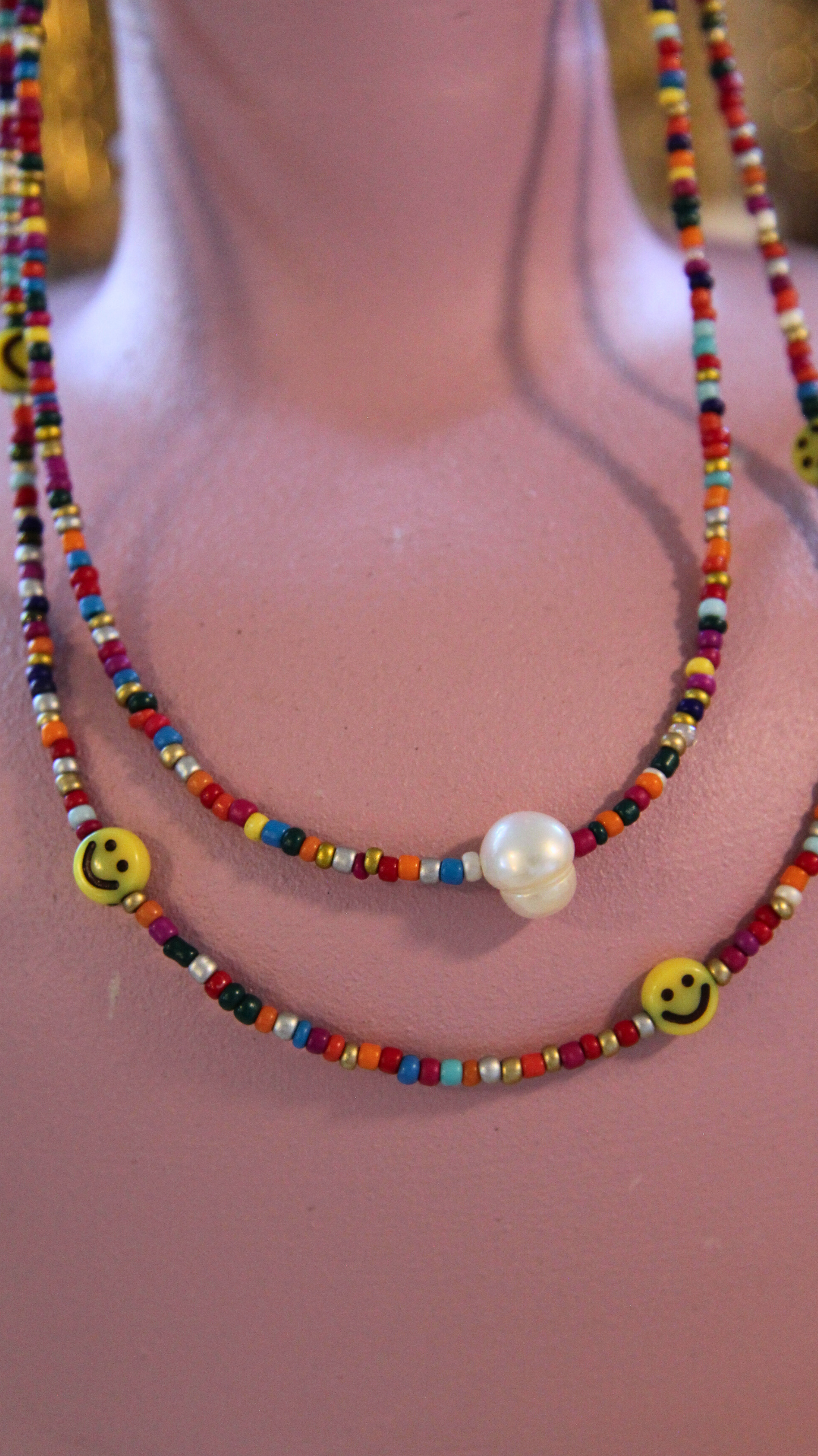 The Rainbow Pearl Beaded Necklace