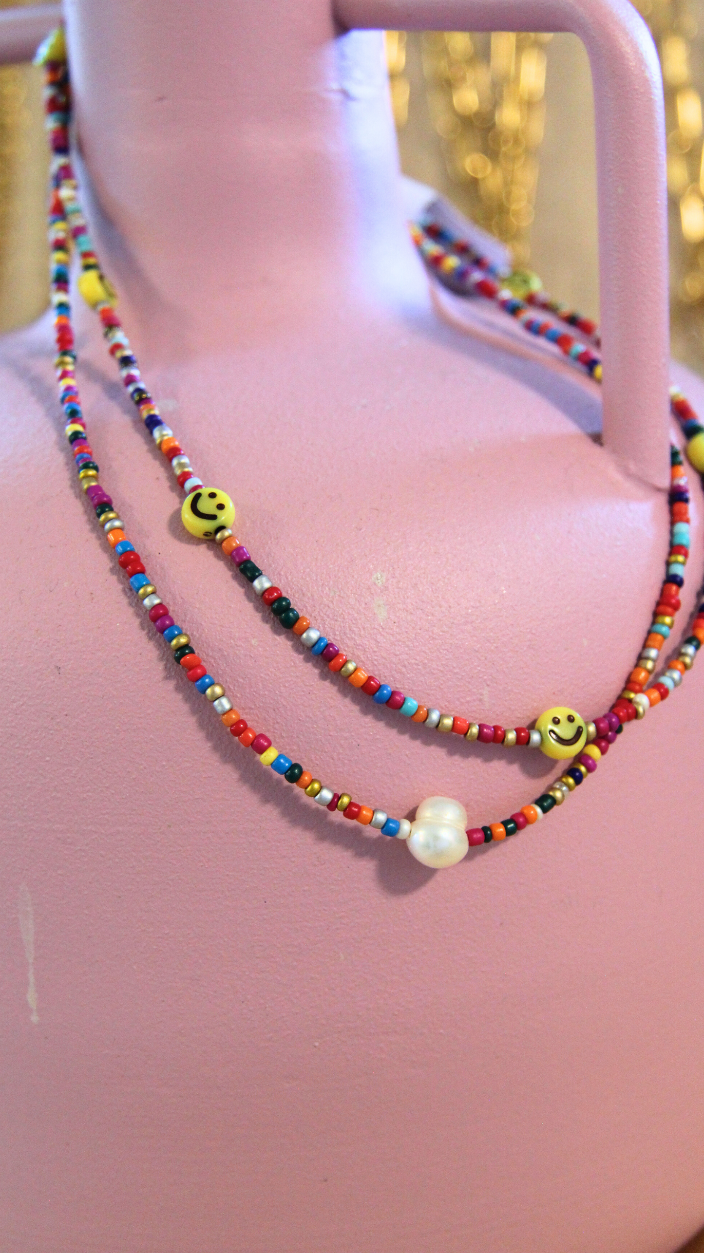 The Rainbow Pearl Beaded Necklace