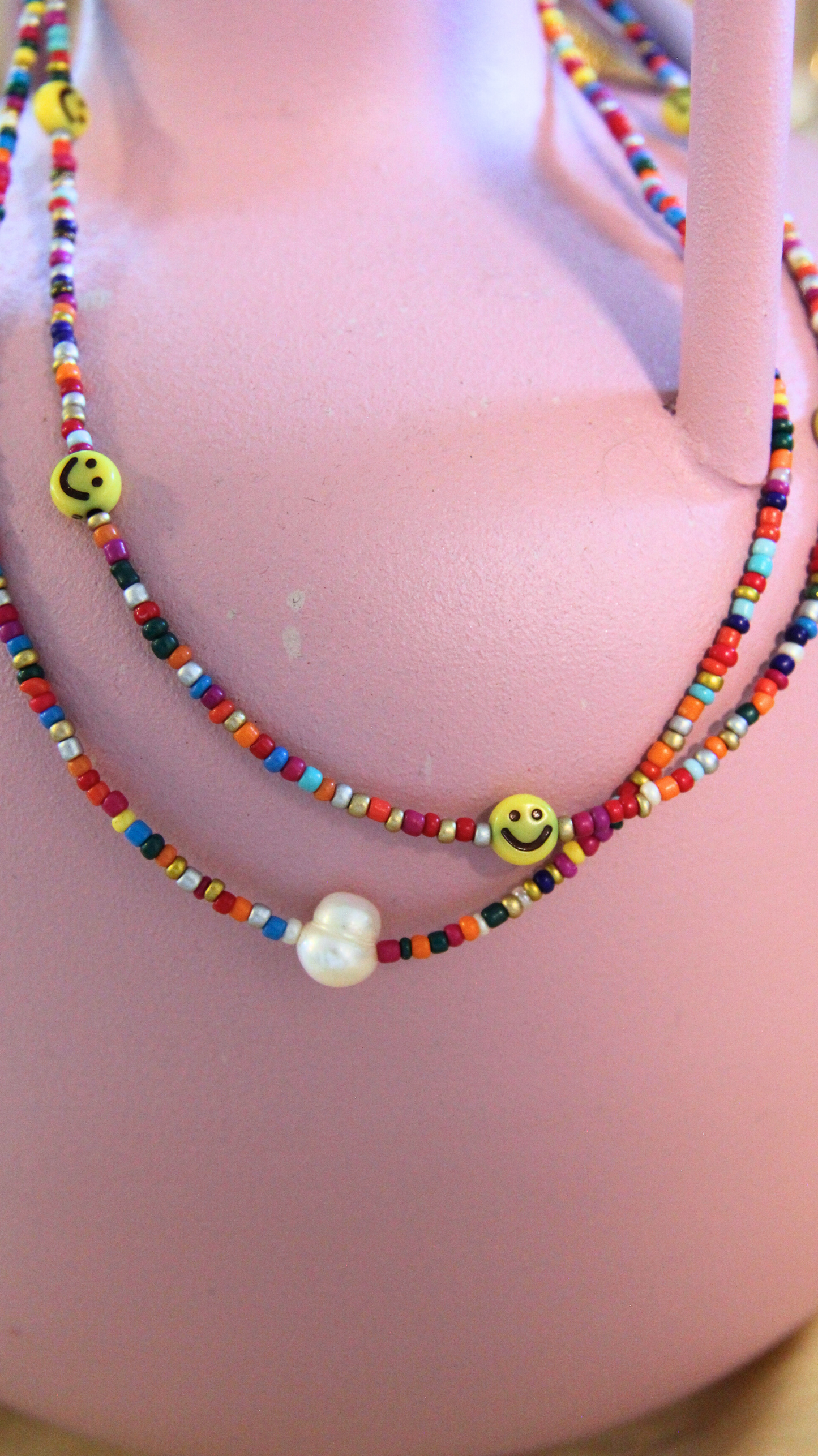 The Rainbow Pearl Beaded Necklace