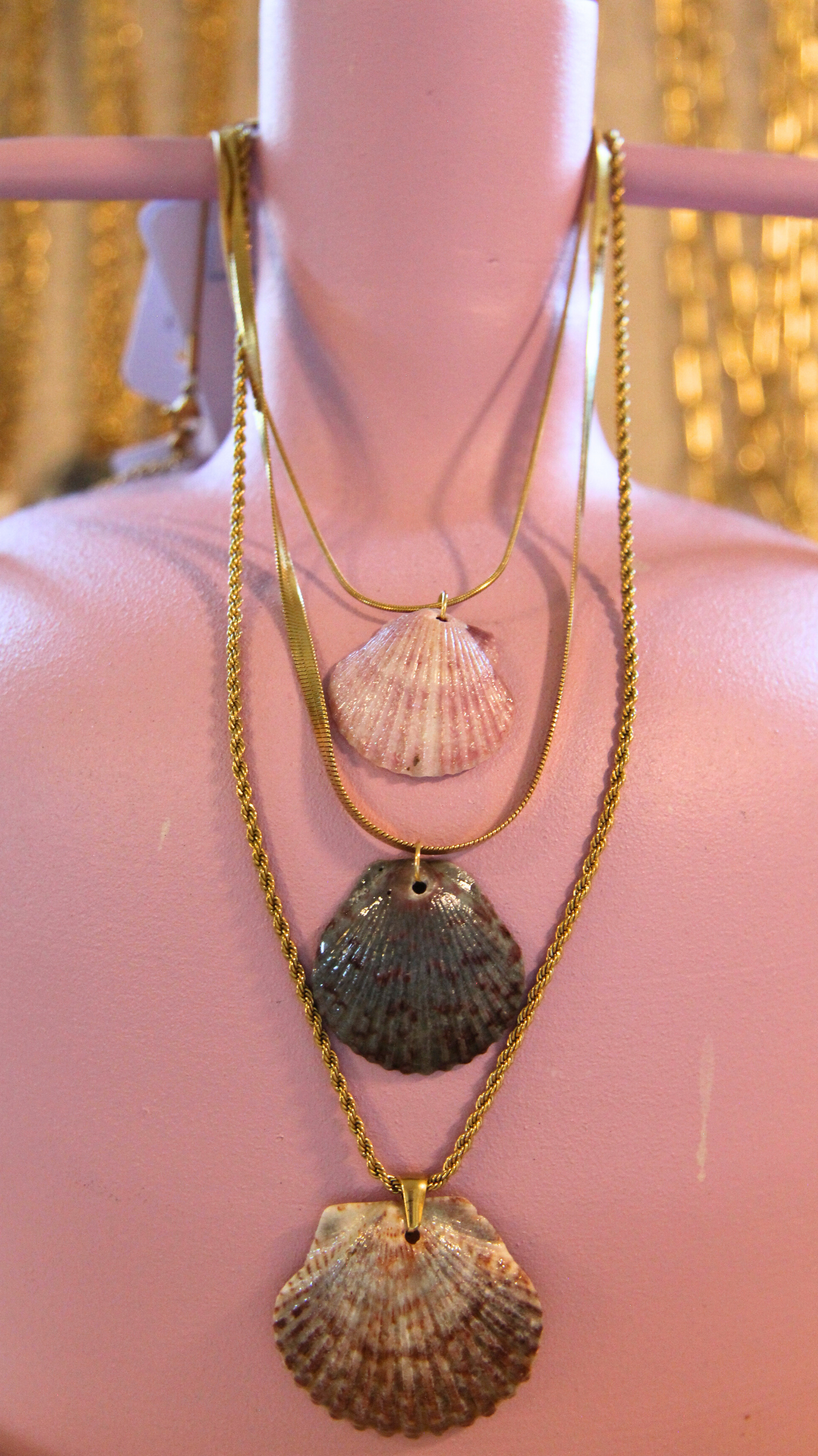 Grey & Purple Flattened Snake Chain Necklace