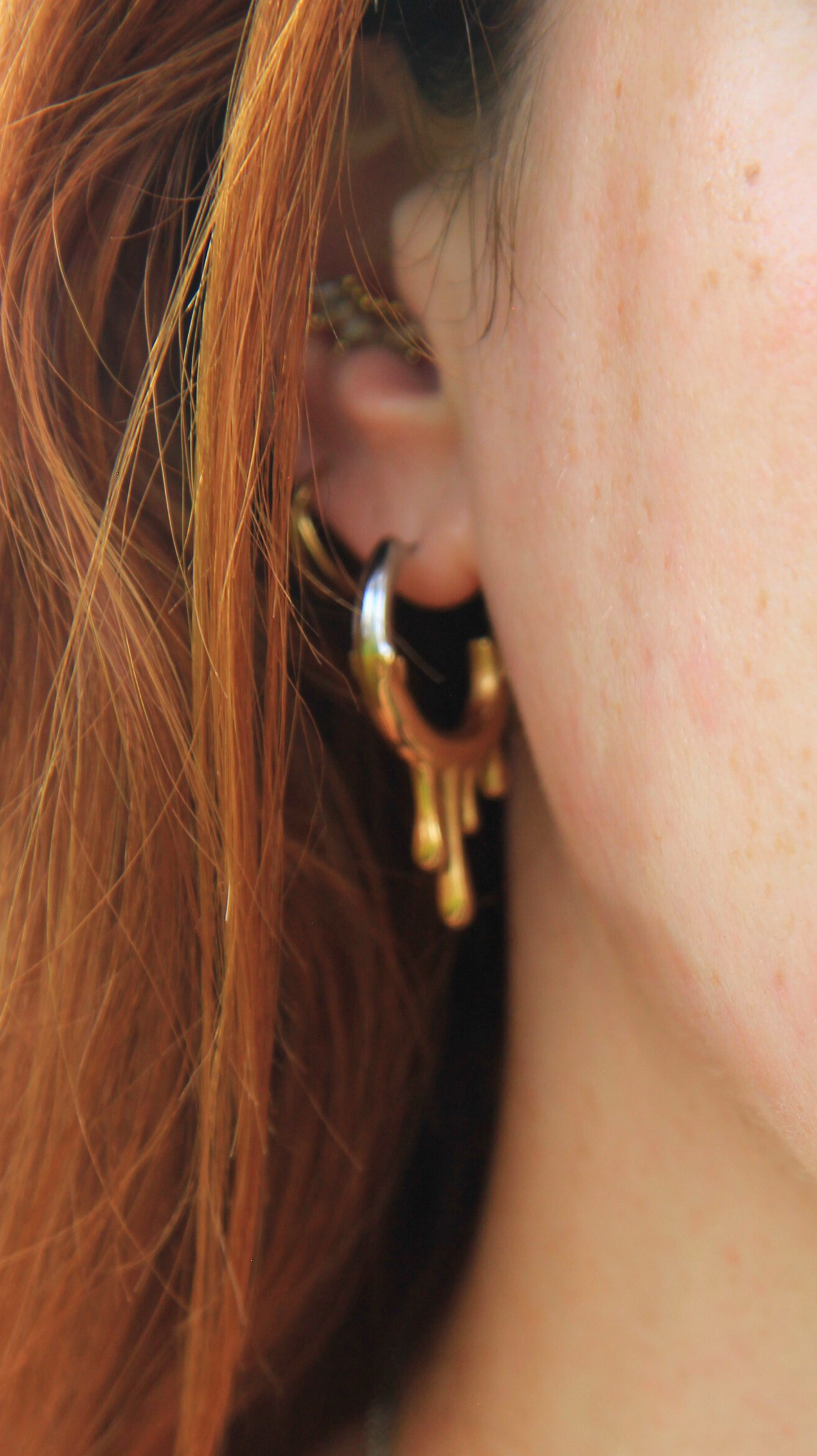 The Two-Toned Drip Earrings