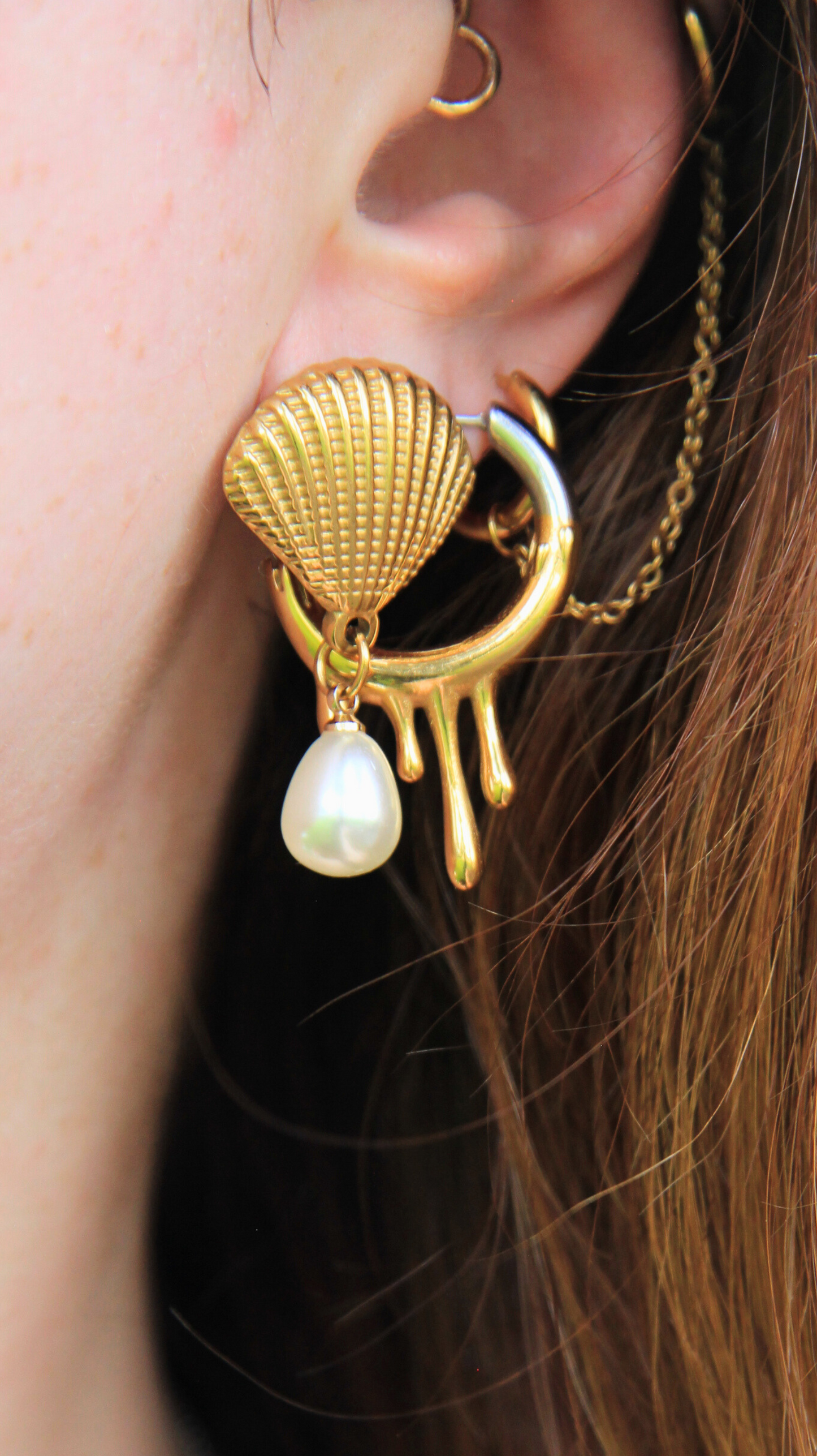 The Two-Toned Drip Earrings