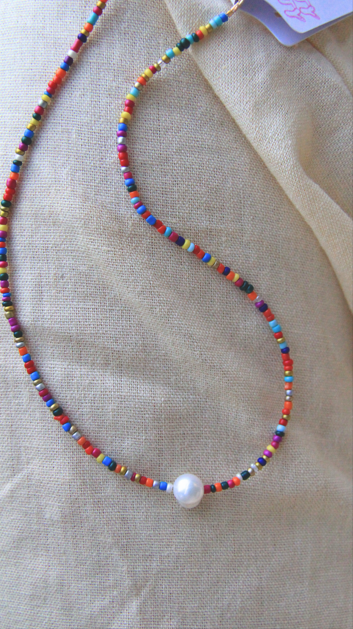 The Rainbow Pearl Beaded Necklace
