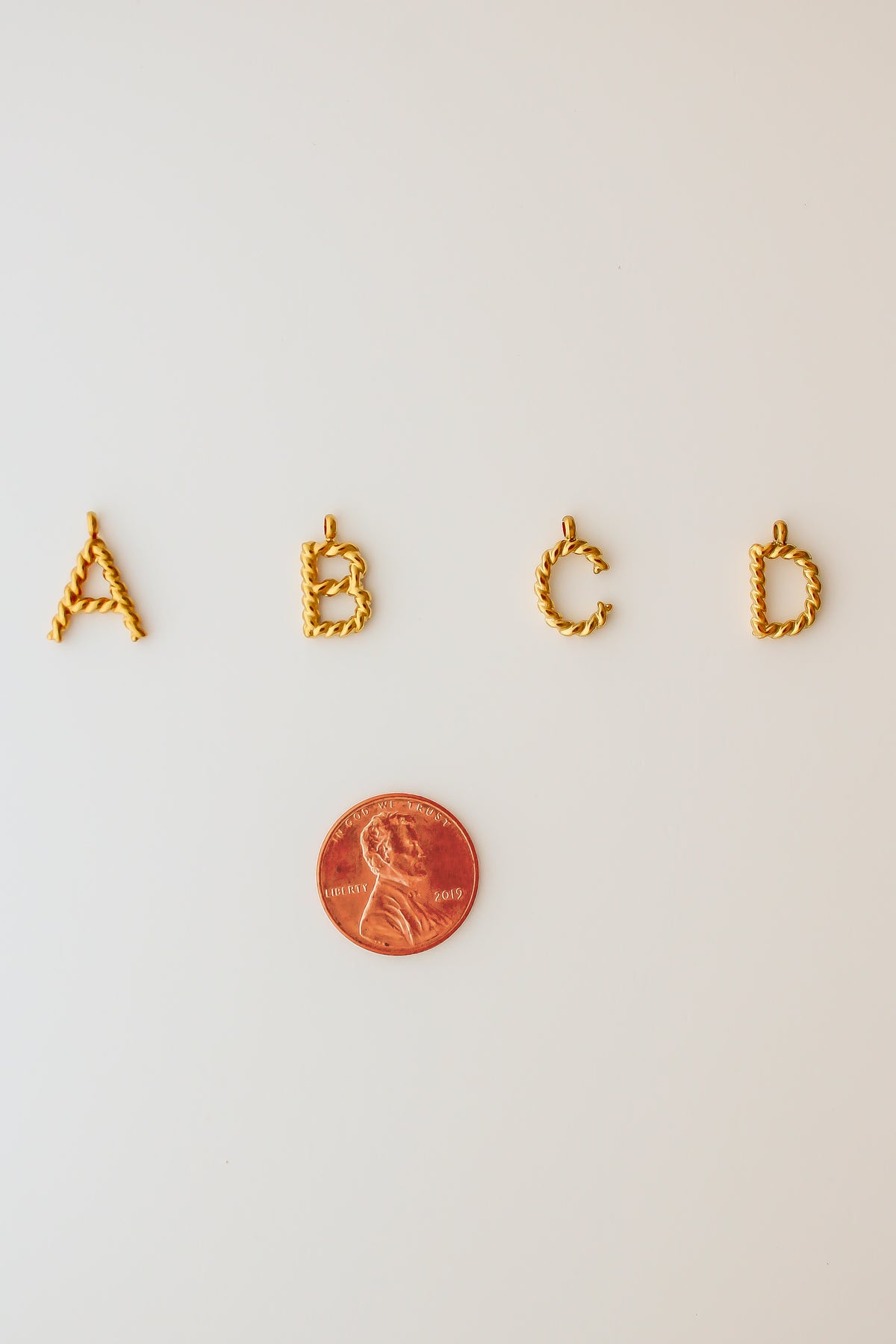 Swirl Letter Charms