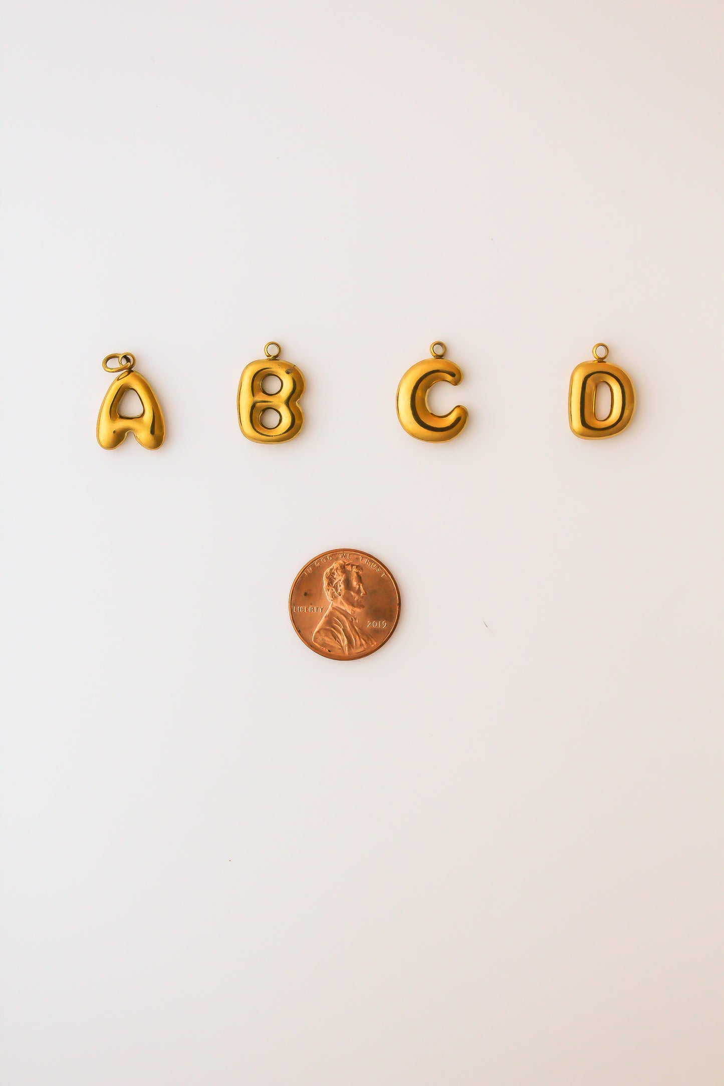 Bubble Letter Charms