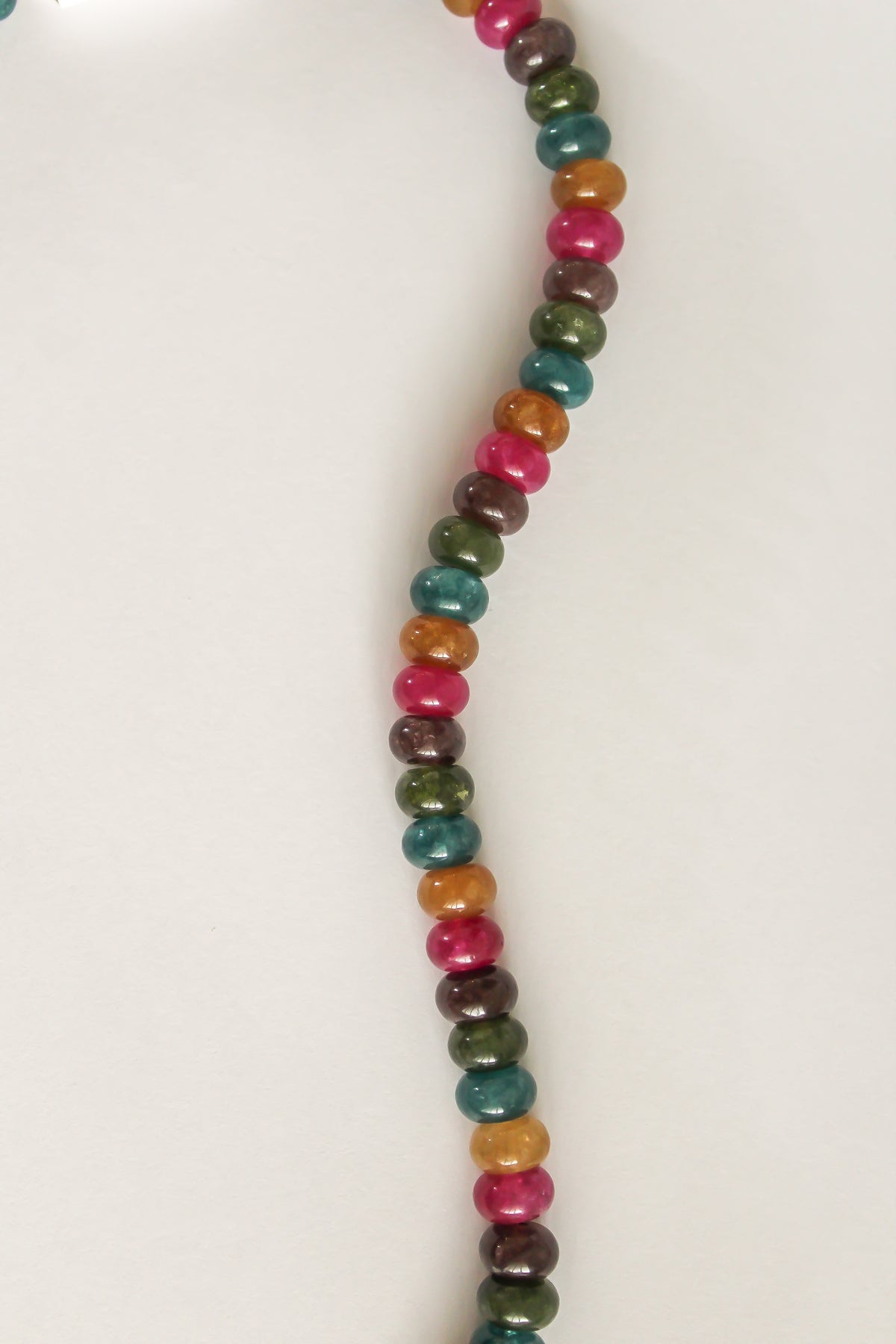 The Multicolored Jade Charm Base Necklace