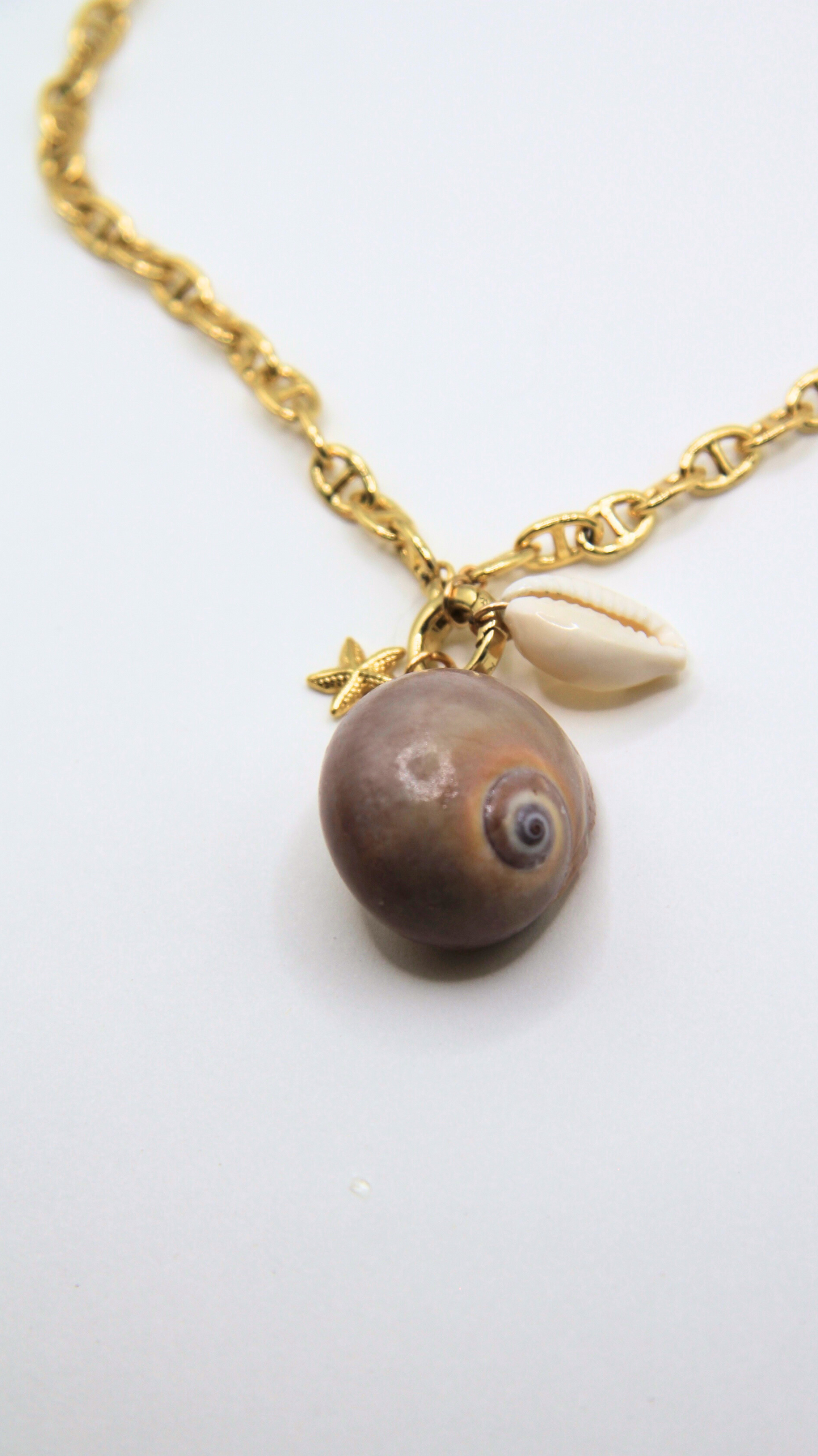 The Large Mary Clasp Charm Base Necklace
