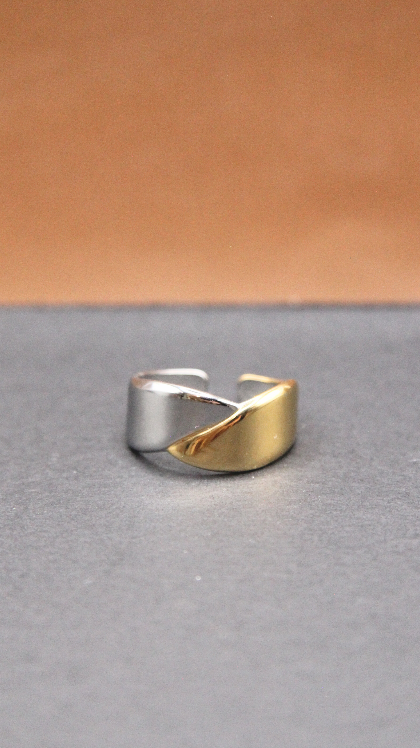 The Two-Tone Cuff Ring