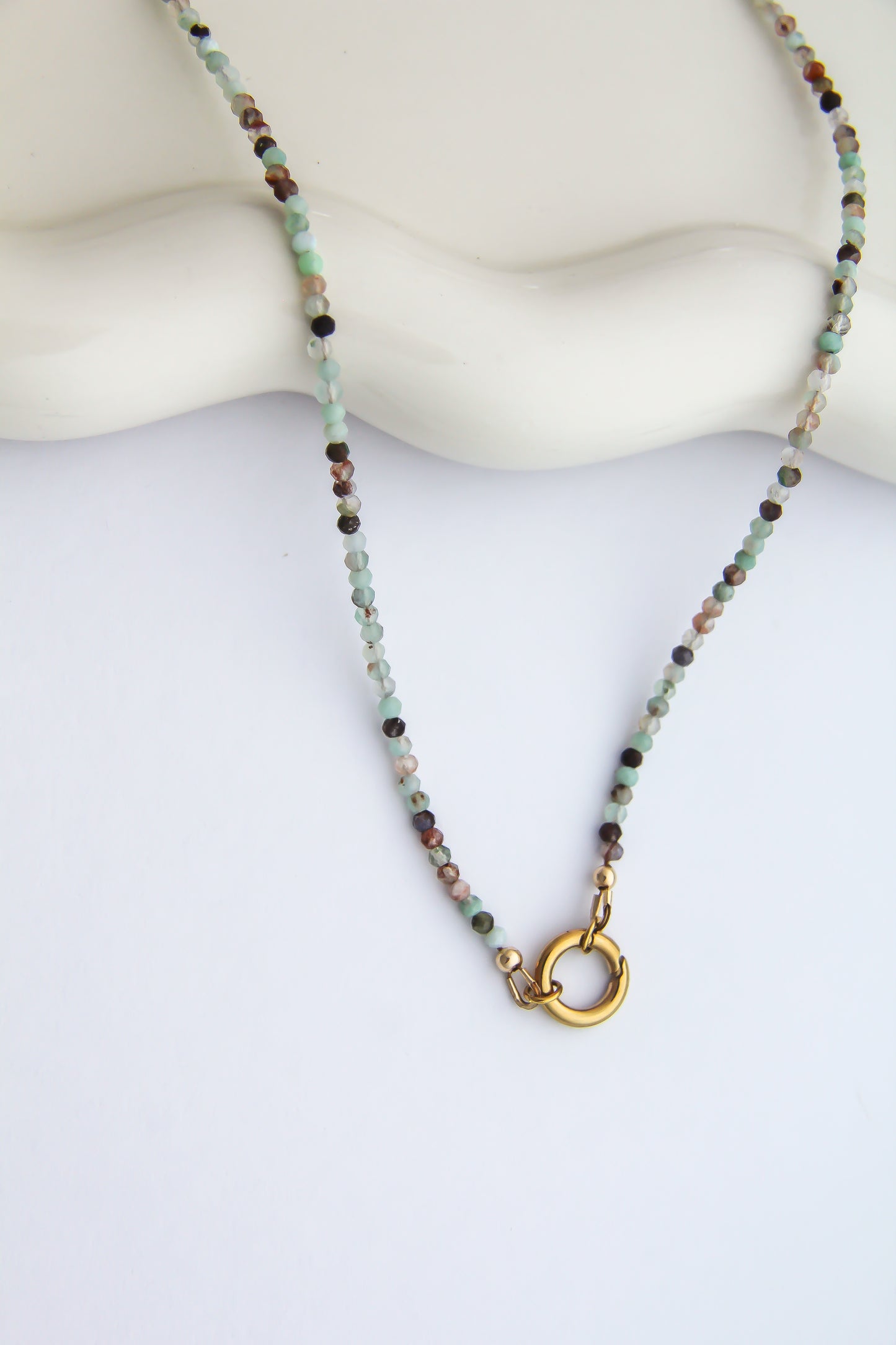 Amazonite Charm Base Necklace