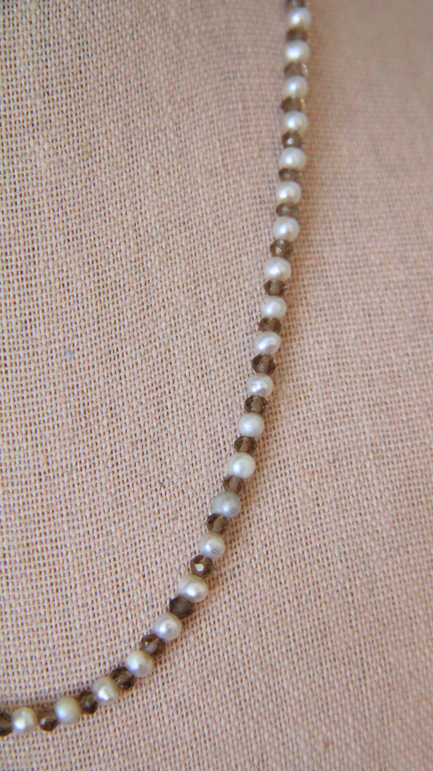 The Labradorite and Pearl Necklace