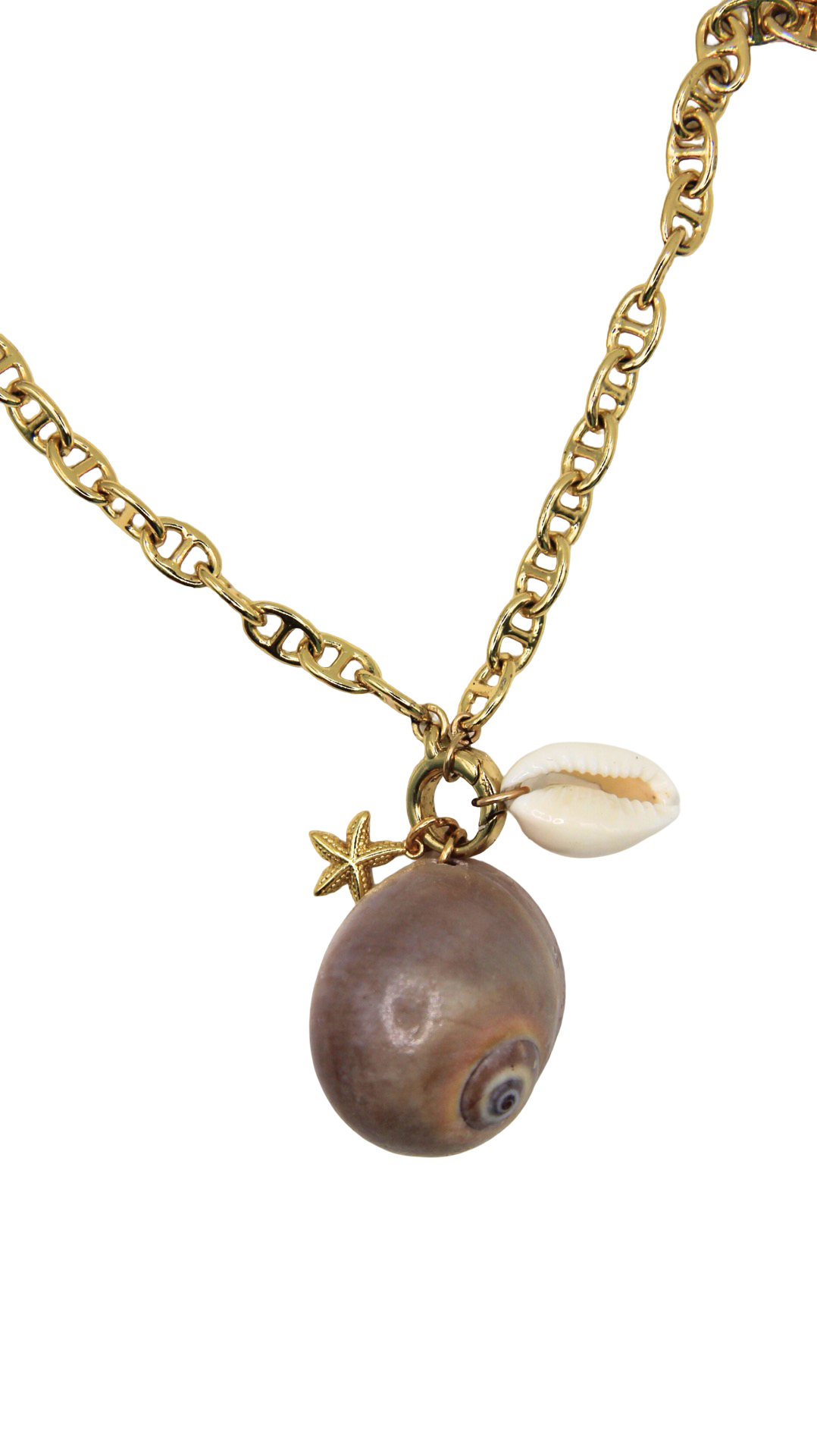 The Large Mary Clasp Charm Base Necklace