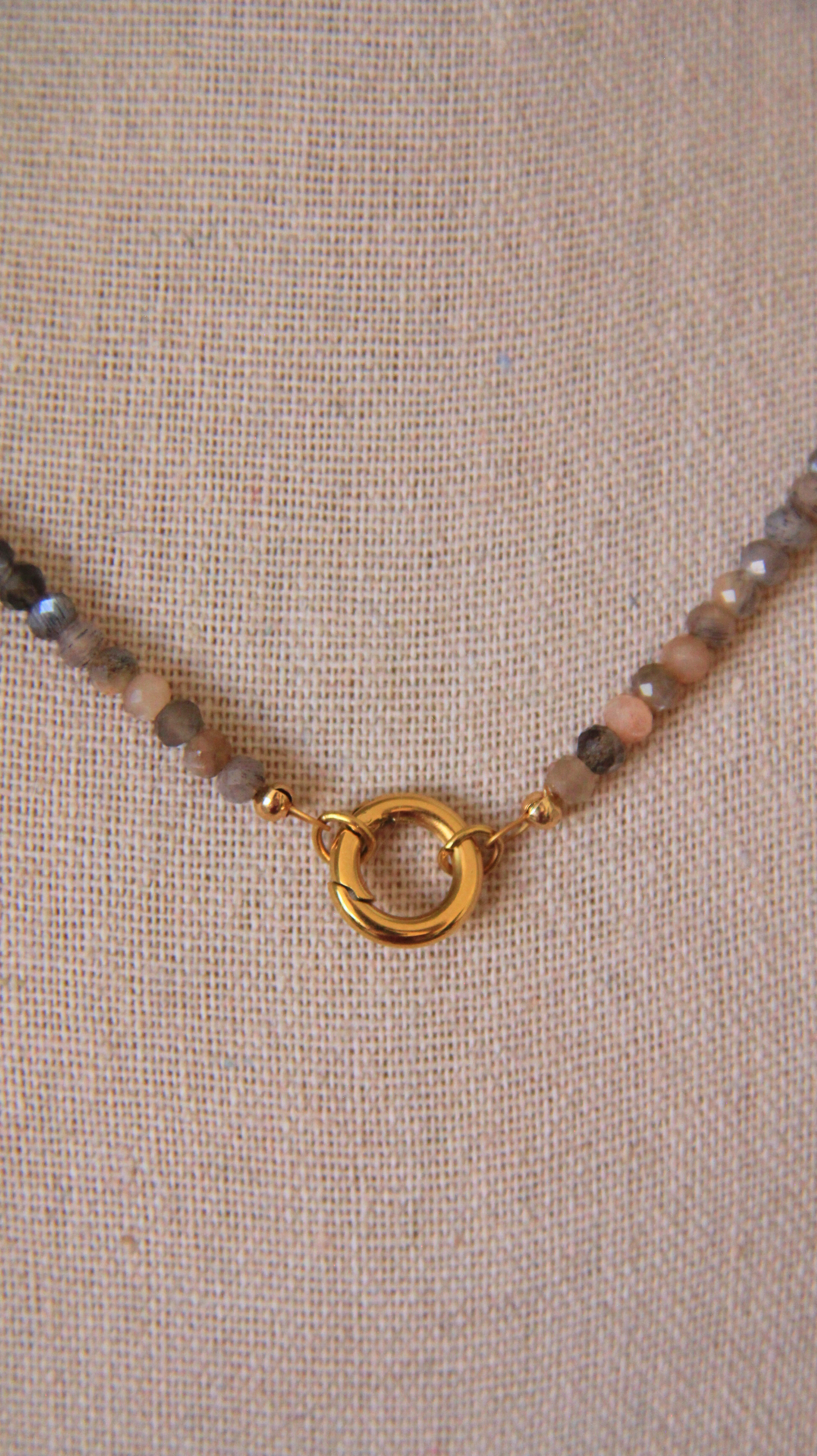 The Moonstone Charm Base Necklace