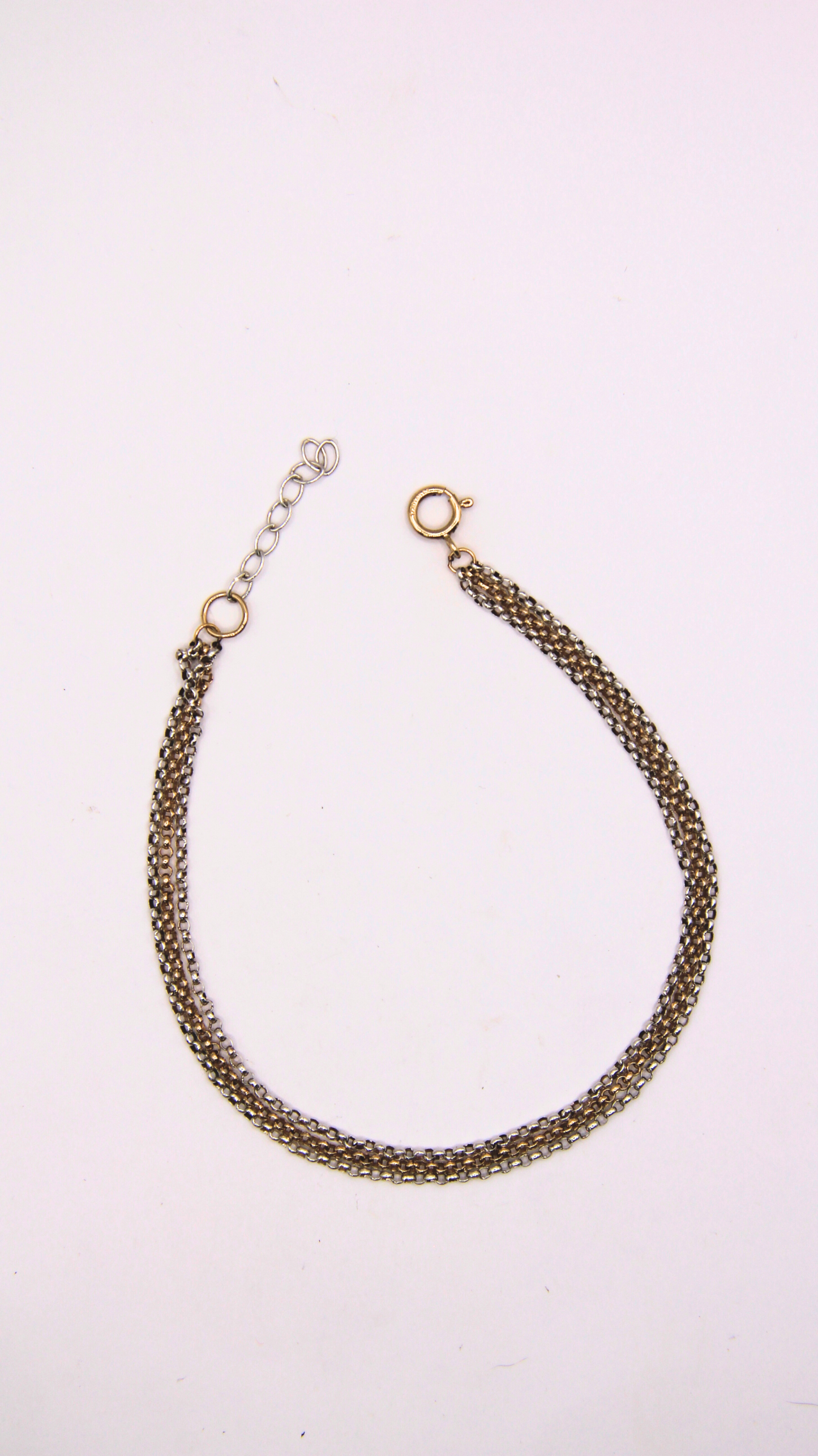 The Triple Heather Chain Bracelet