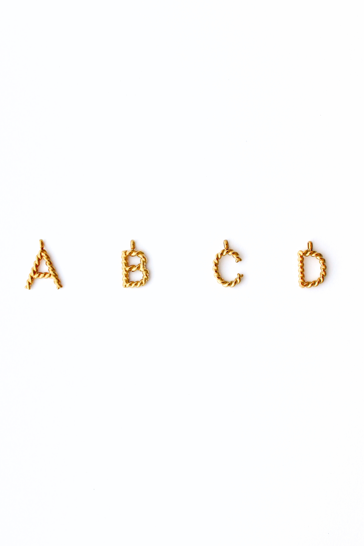Swirl Letter Charms