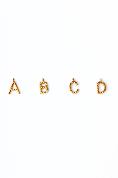 Swirl Letter Charms