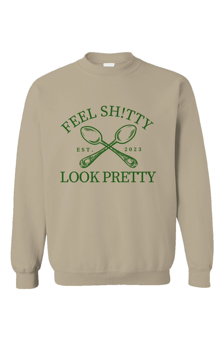 Tan and Green crewneck