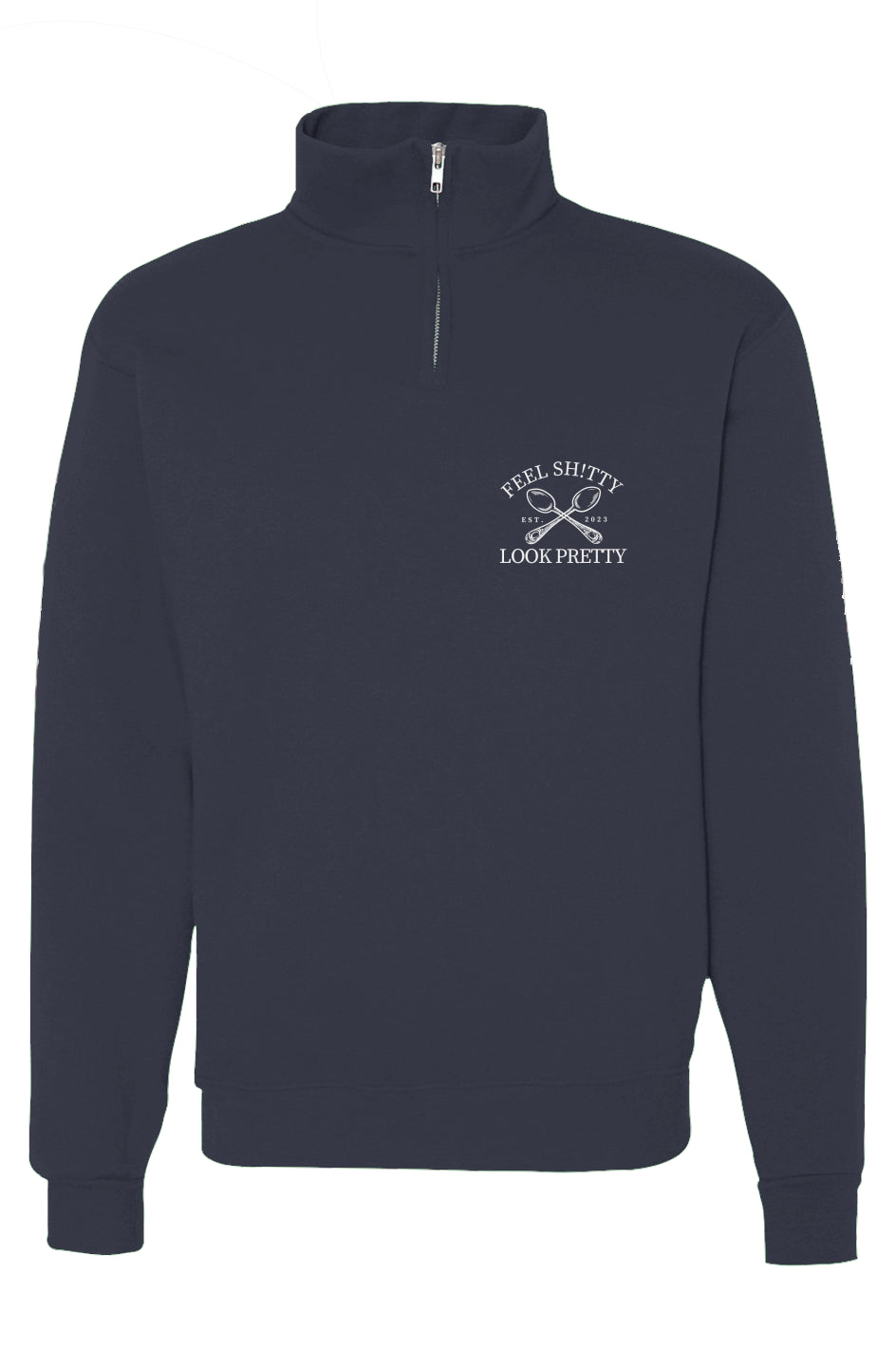 Cadet Collar Quarter-Zip Sweatshirt