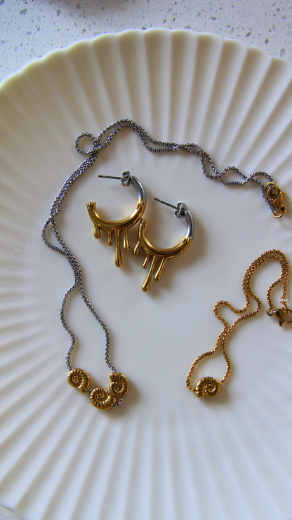 The Two-Toned Drip Earrings