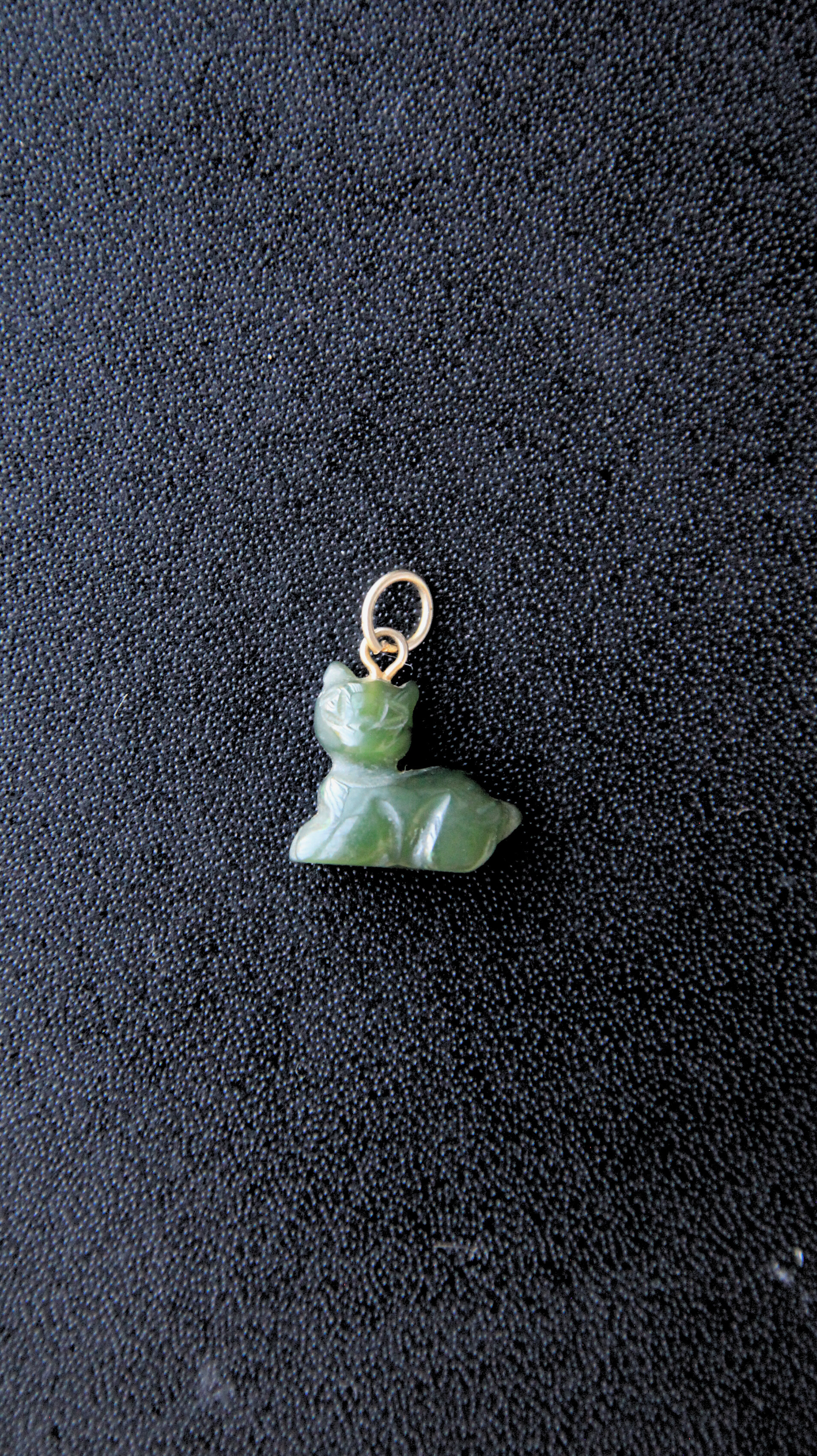 Vintage Jade Kitty Cat