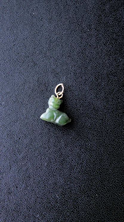 Vintage Jade Kitty Cat