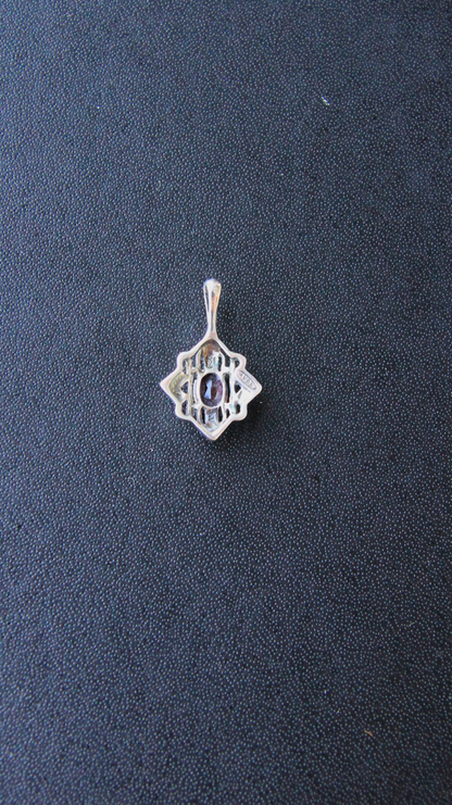 Garnet Baroque Pendant