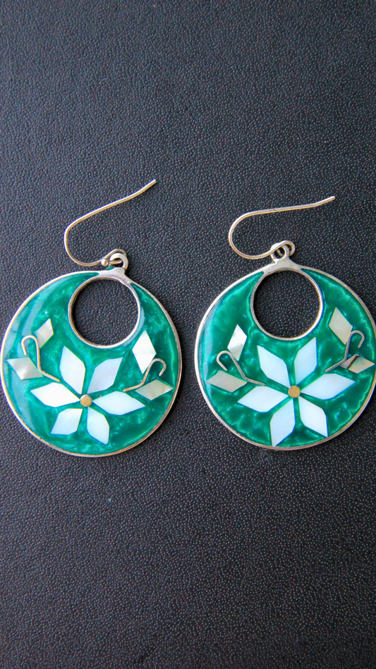 The Green Bohemian Vintage Earrings
