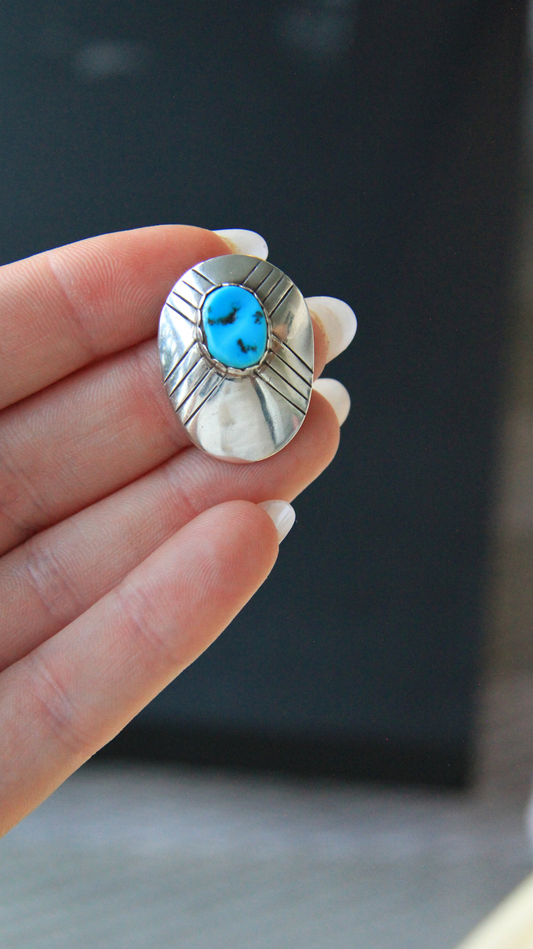 Turquoise Shield Pendant