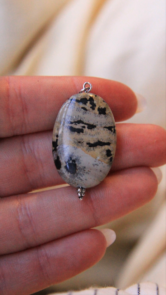 Jasper Oval Pendant