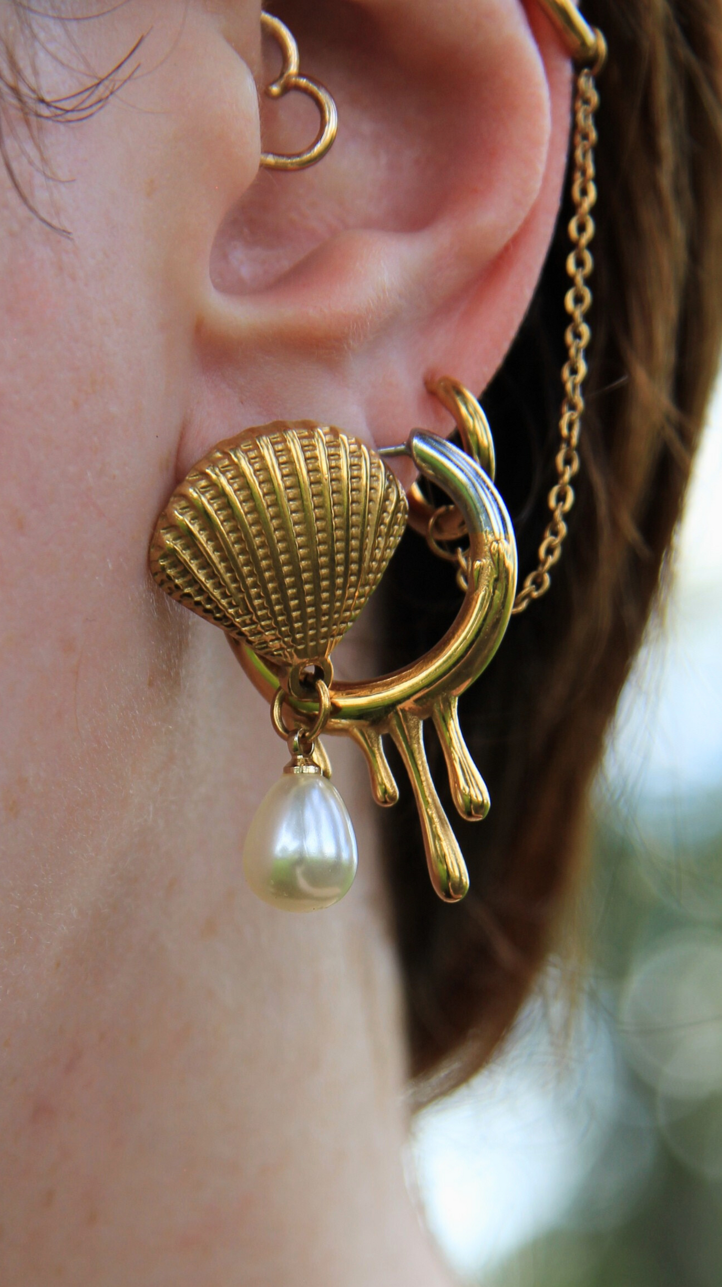 The Two-Toned Drip Earrings