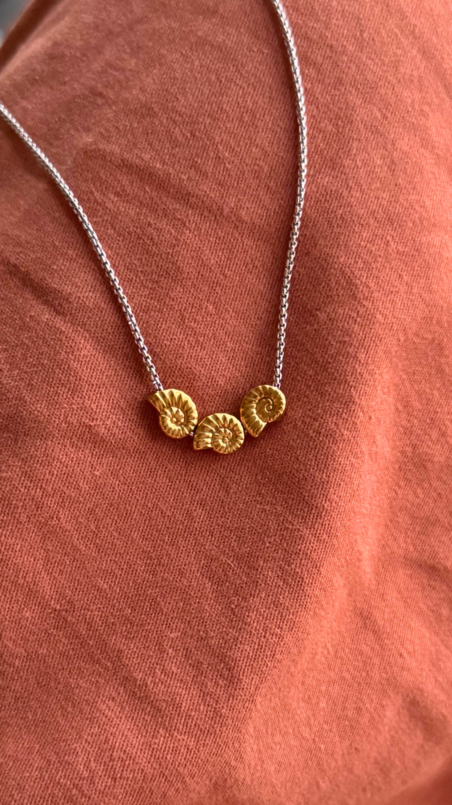 The Two-Toned Turbo Shell Necklace