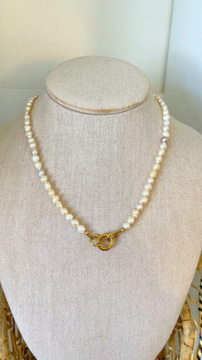 The Pearl Charm Base Necklace