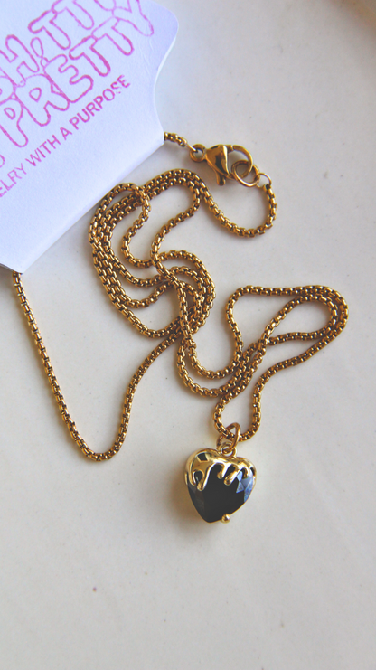 The Black Heart Necklace