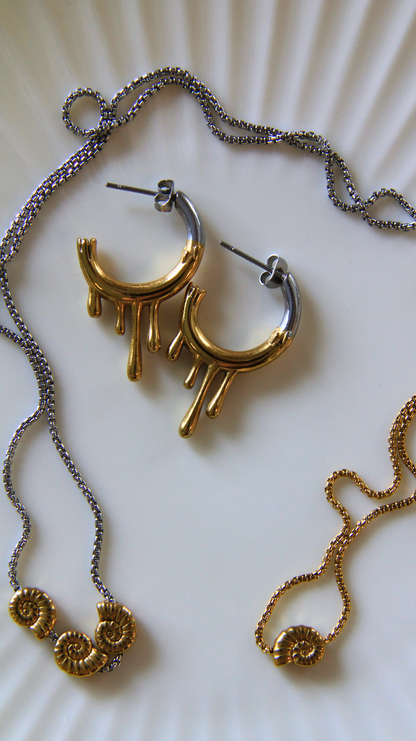 The Two-Toned Drip Earrings
