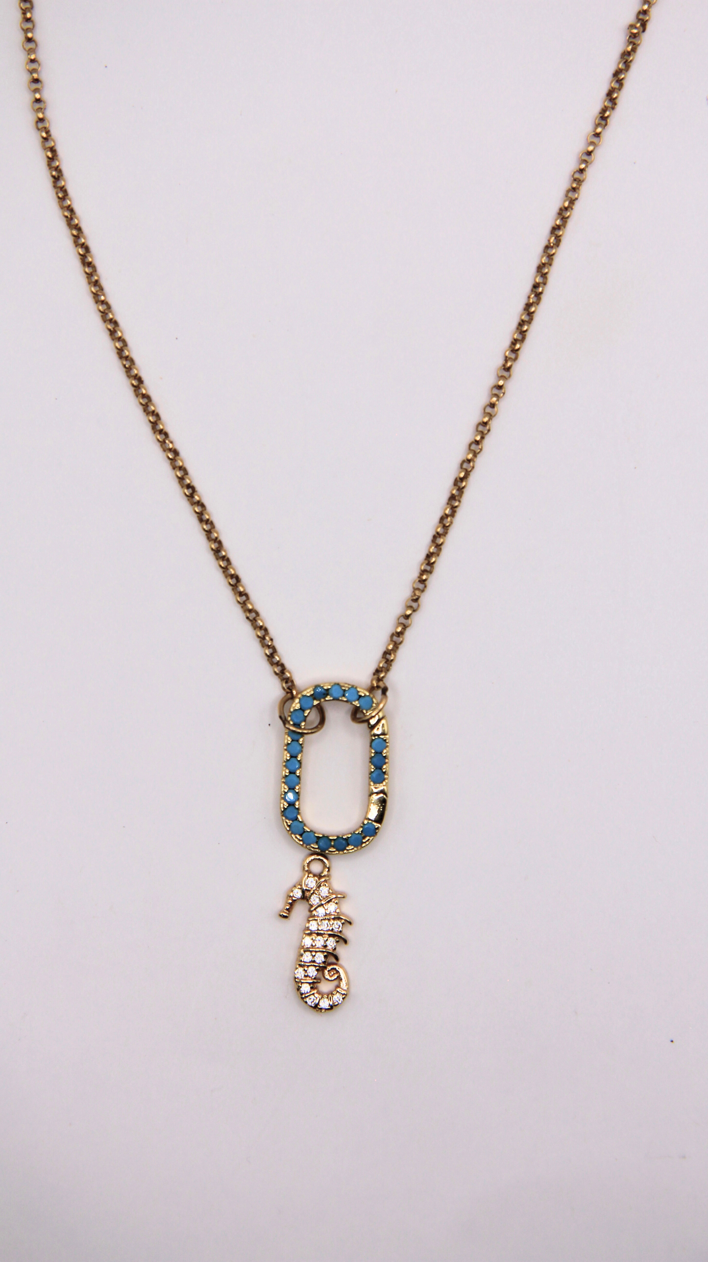 The Heather Clasp Charm Base Necklace