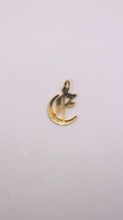 The Gothic Letter Charm