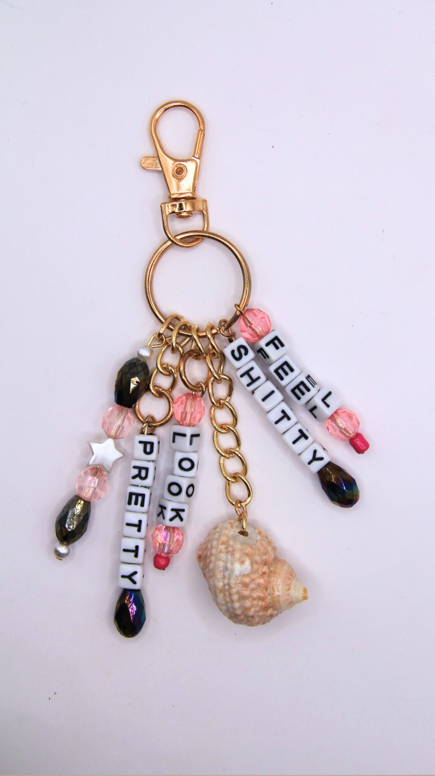 The Feel Sh!tty Look Pretty Keychain/Purse Charm