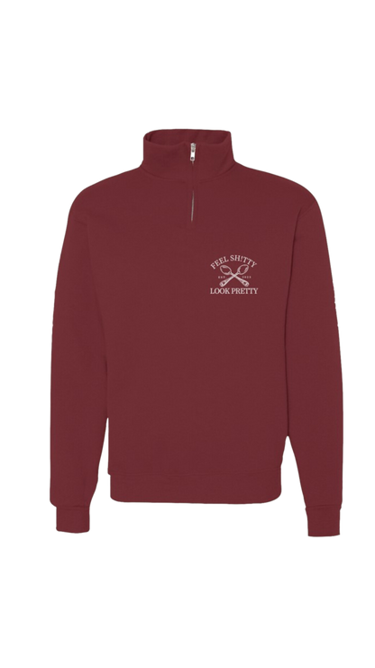FSLP Social Club Pocket Logo Embroidered Quarter Zip