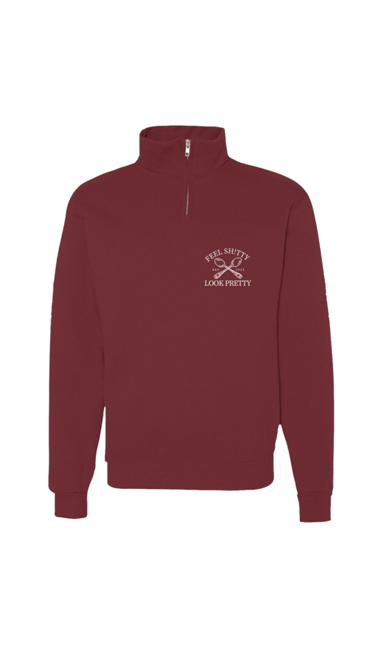 FSLP Social Club Pocket Logo Embroidered Quarter Zip