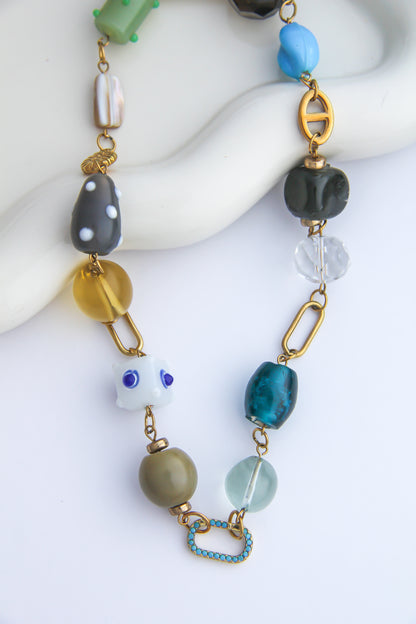 The Beaded Collage Necklace