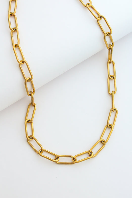 The Large Paperclip Chain Necklace