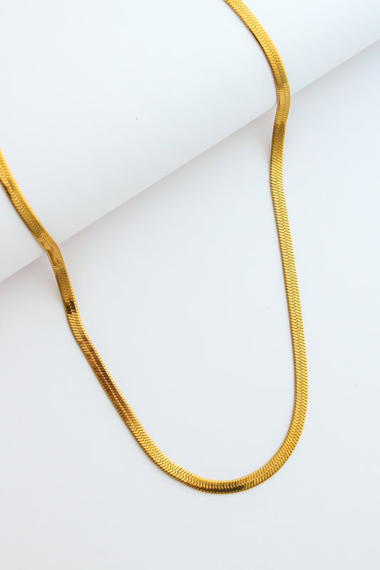 The Flattened Snake Chain Necklace
