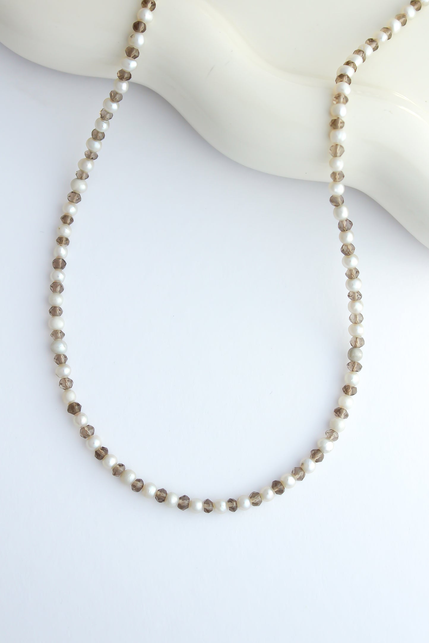 The Labradorite and Pearl Necklace