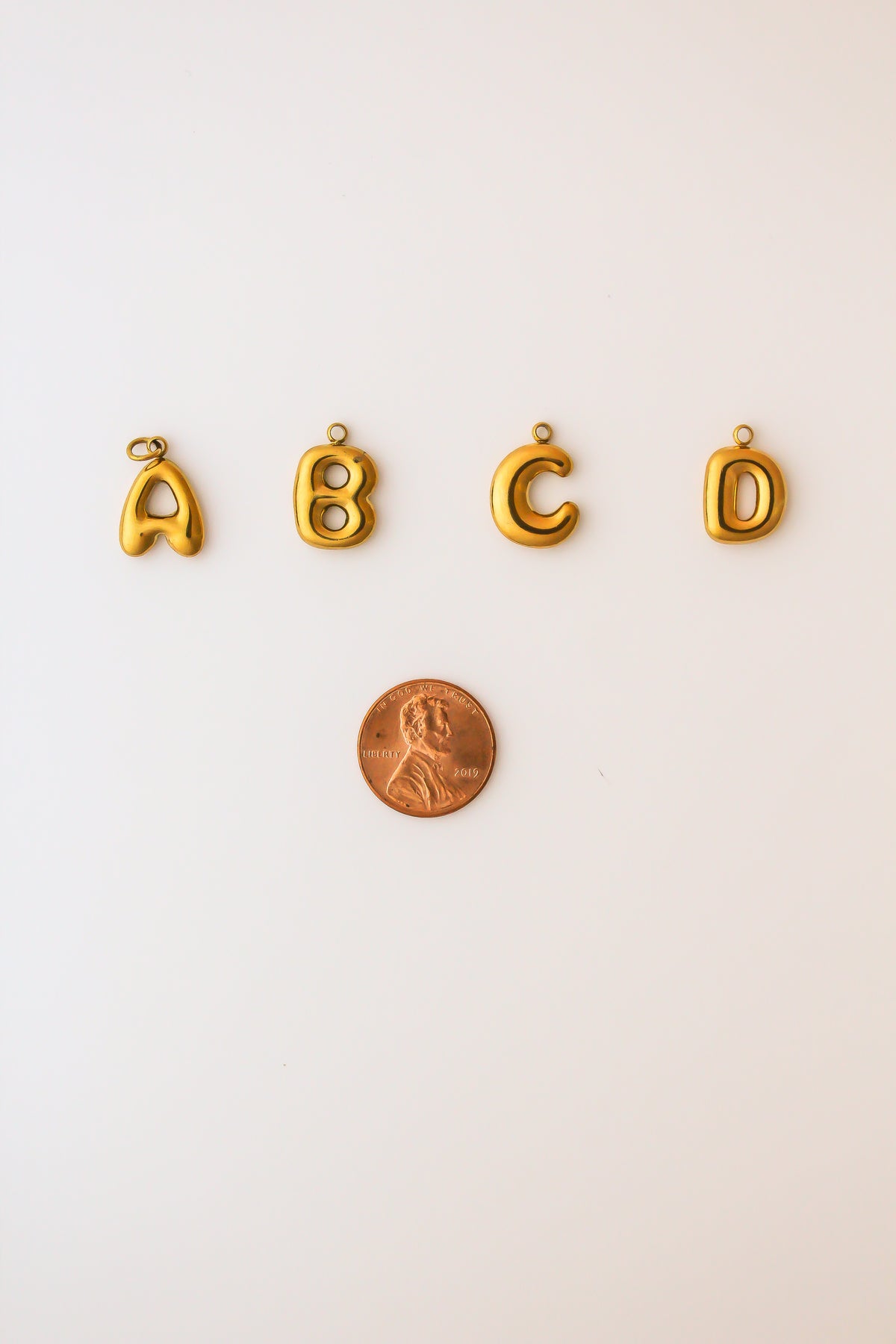 Bubble Letter Charms