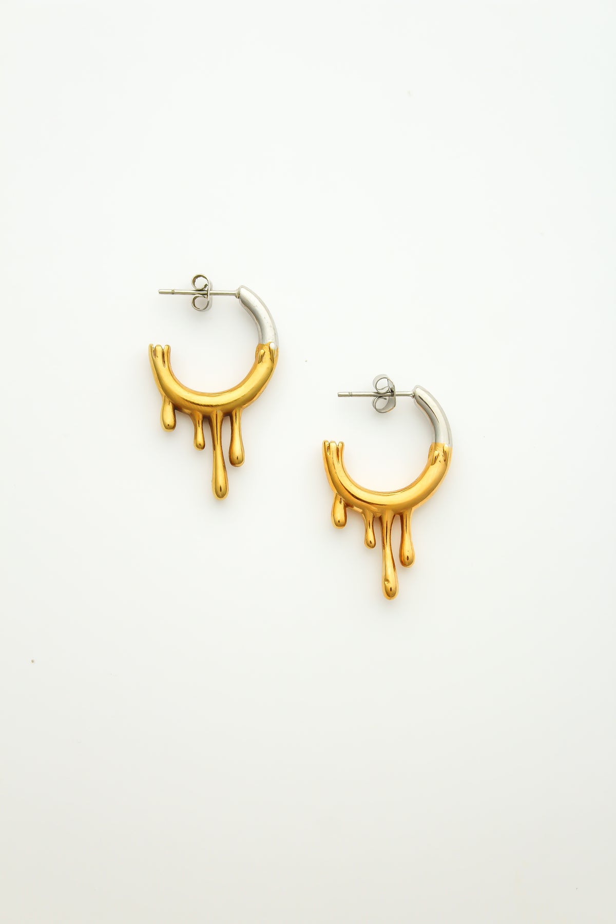 The Two-Toned Drip Earrings