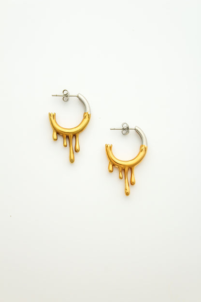 The Two-Toned Drip Earrings